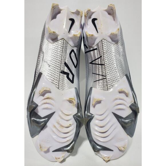 Nike Mens Vapor Edge 360 Pro Football Cleats DQ3670-102 Size 8 Whit Gray Sil Blk - Picture 6 of 7